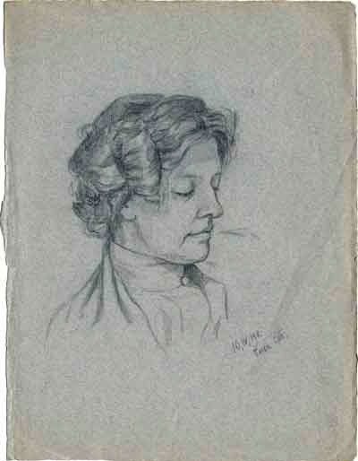 О. А. Флоренская. Портрет З. Н. Гиппиус. 1911